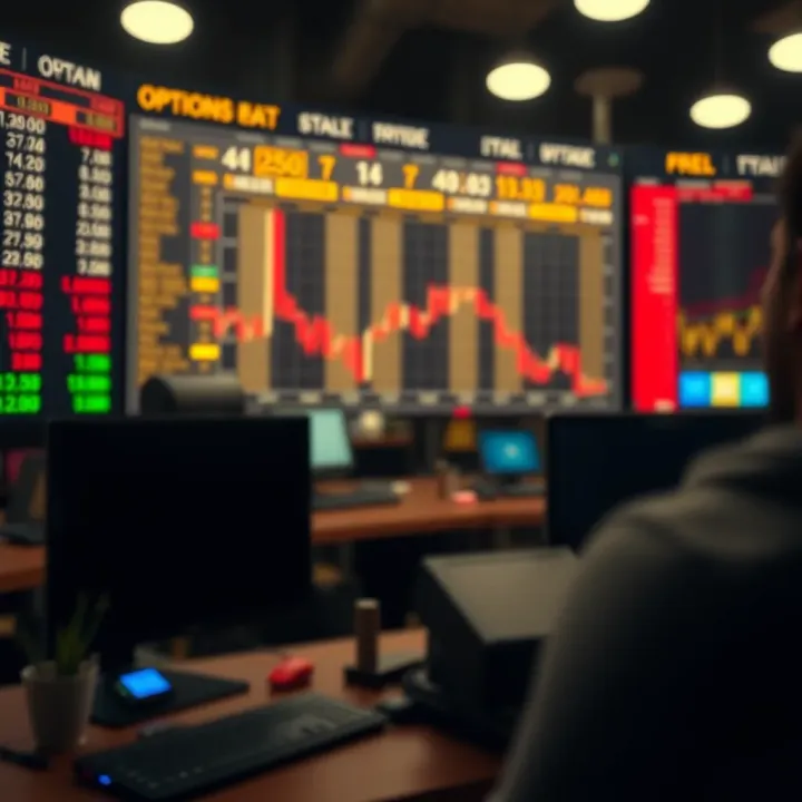 Diagram illustrating call and put options in stock trading
