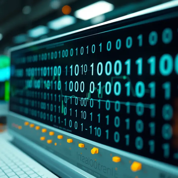Diagram showing how binary digits represent data in a computing system