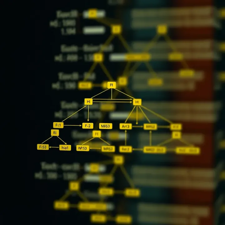 Diagram showing the structure of a binary search tree with nodes and child relationships