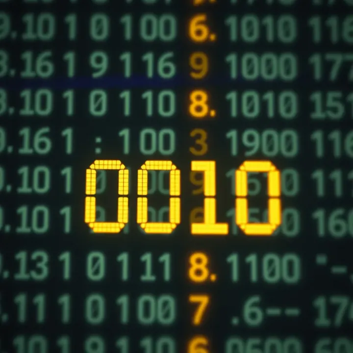 Visual representation of binary number conversion showing the addition of place values to form a decimal number