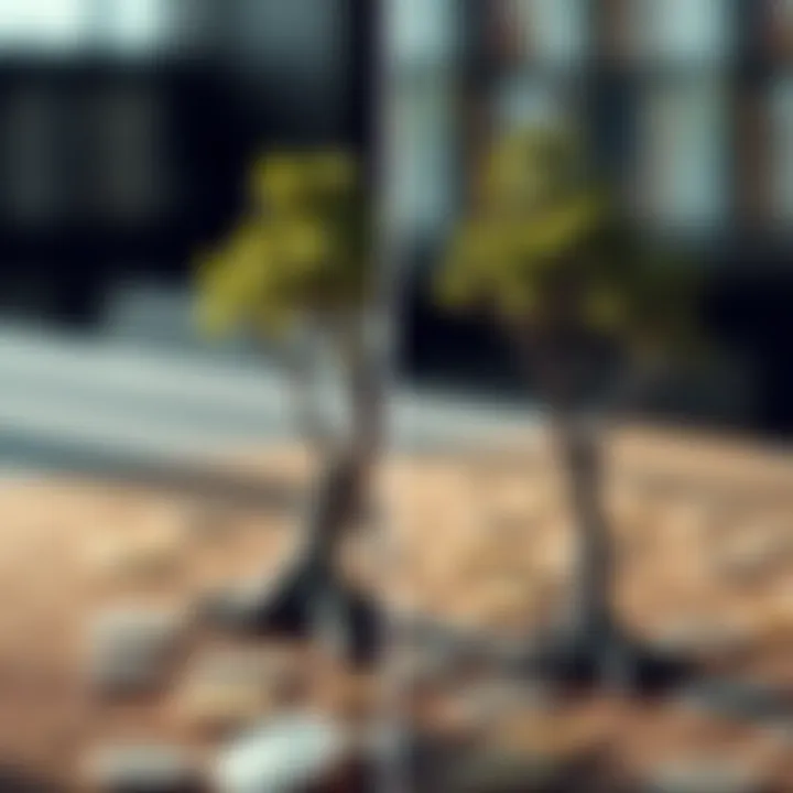 Comparison of balanced and unbalanced binary trees highlighting depth differences