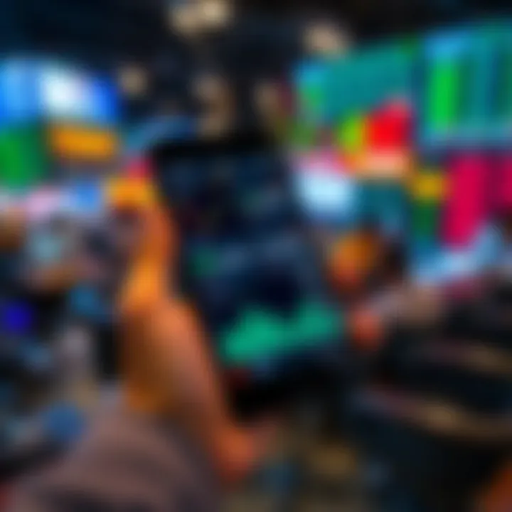 Overview of Leading Trading Apps in India Smartphone screen displaying multiple trading app interfaces with stock charts and investment options