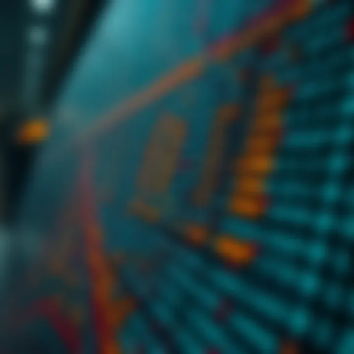 Visualization of binary search dividing a sorted array to locate a target value