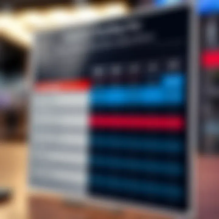 Comparison chart highlighting features and benefits of various online trading platforms in India