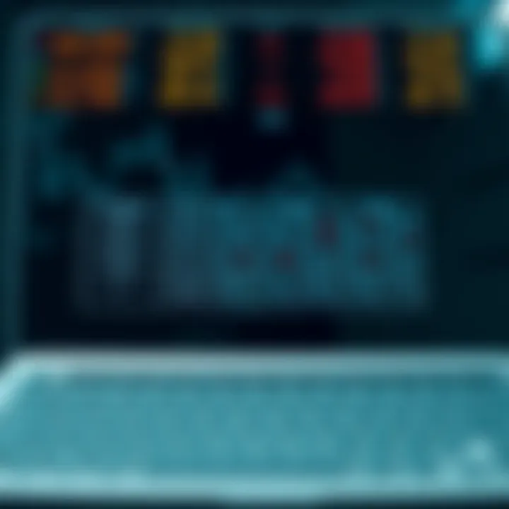 Table illustrating dynamic programming matrix used for calculating minimum search cost in binary tree construction