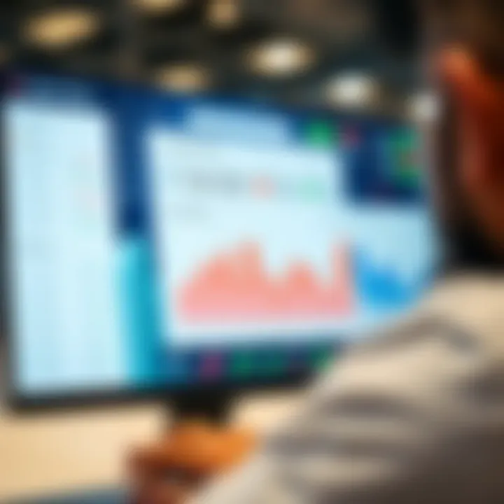 User interface showcasing the intuitive dashboard of a trading application with charts and portfolio overview