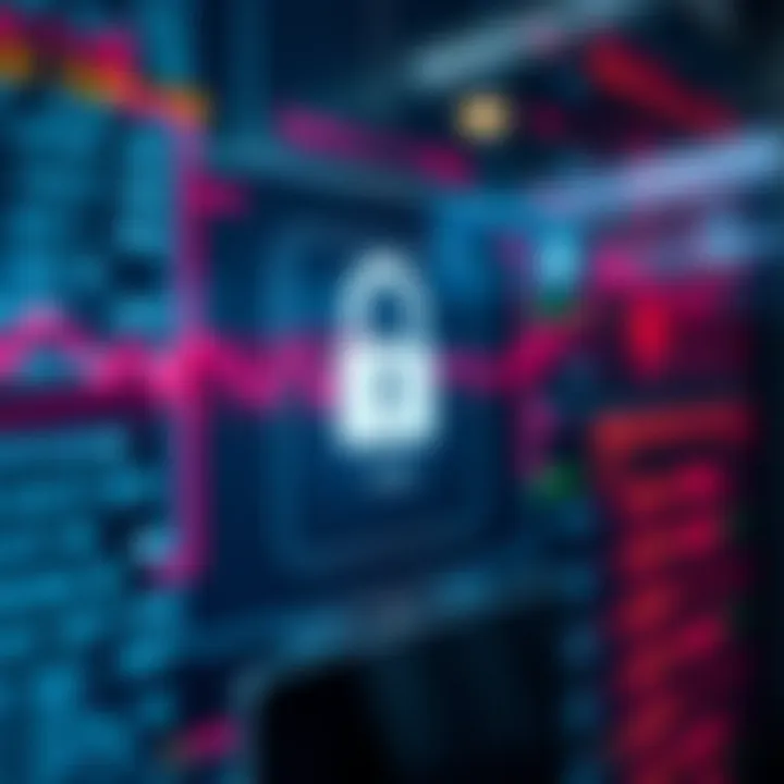 Secure login screen emphasizing encryption and cybersecurity for trading applications