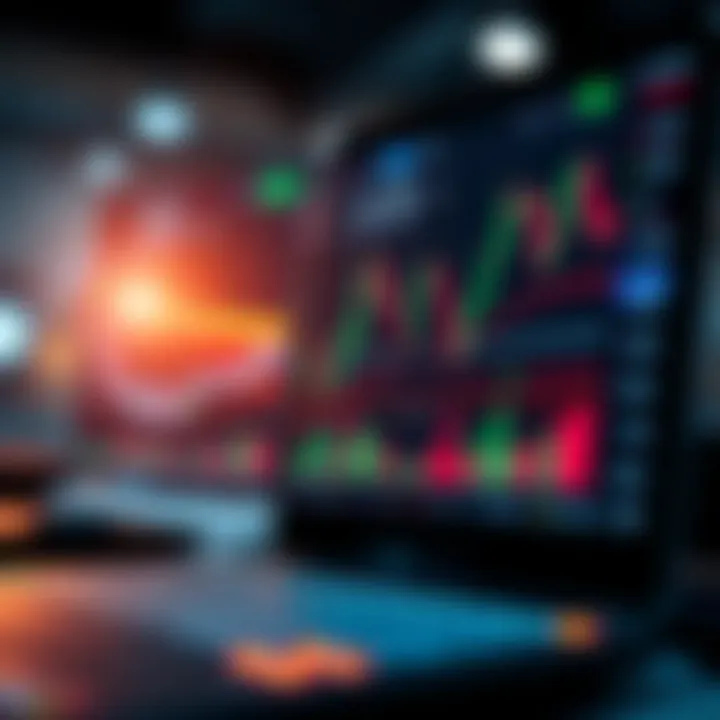 User interface displaying multiple charts and trading indicators on a digital platform