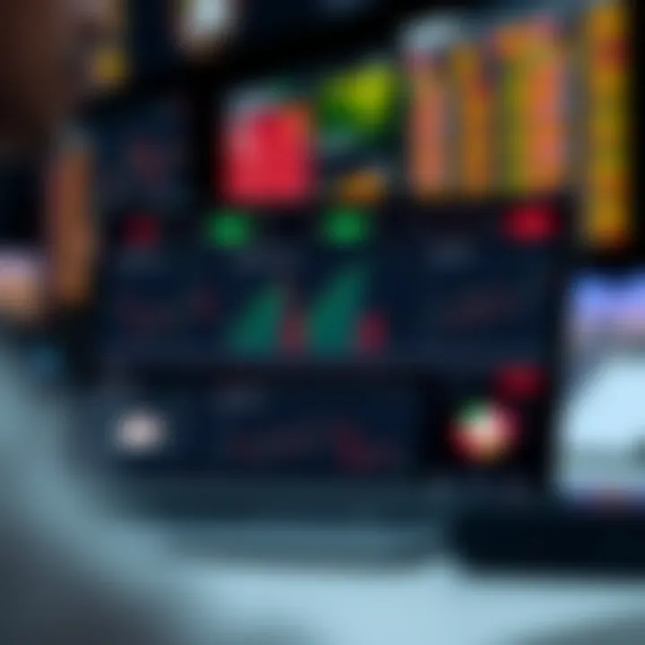 User interface showcasing different features of a popular trading app in India