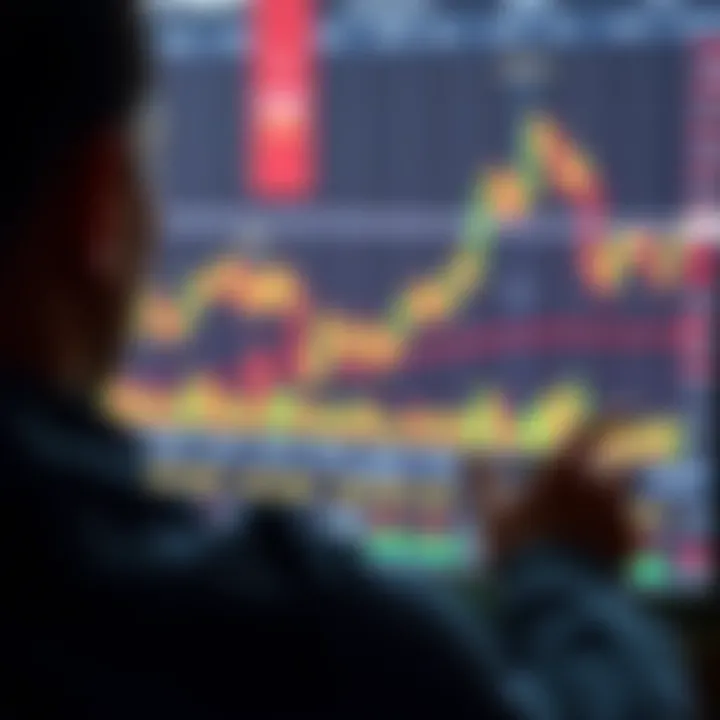 Analyzing Currency Movements for Forex Trading Chart displaying fluctuating forex currency pairs with indicators for market trend analysis