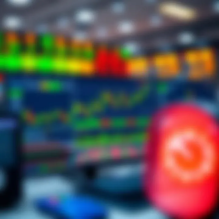 Interactive dashboard displaying intraday stock charts and user-friendly trading tools
