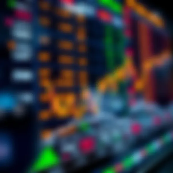 Stock market screen displaying liquid stock options with price fluctuations