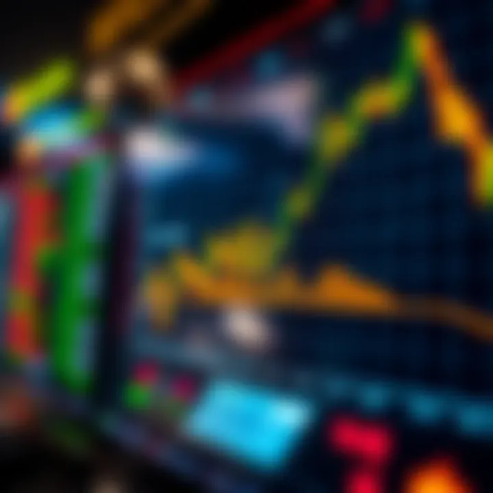 Graph showing intraday price movements on an Indian stock exchange platform