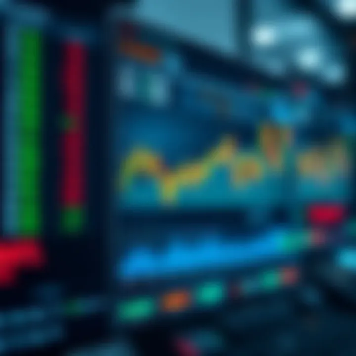 Virtual trading dashboard displaying simulated stock market transactions and portfolio performance