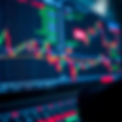 Digital forex trading platform showing currency pairs and market charts