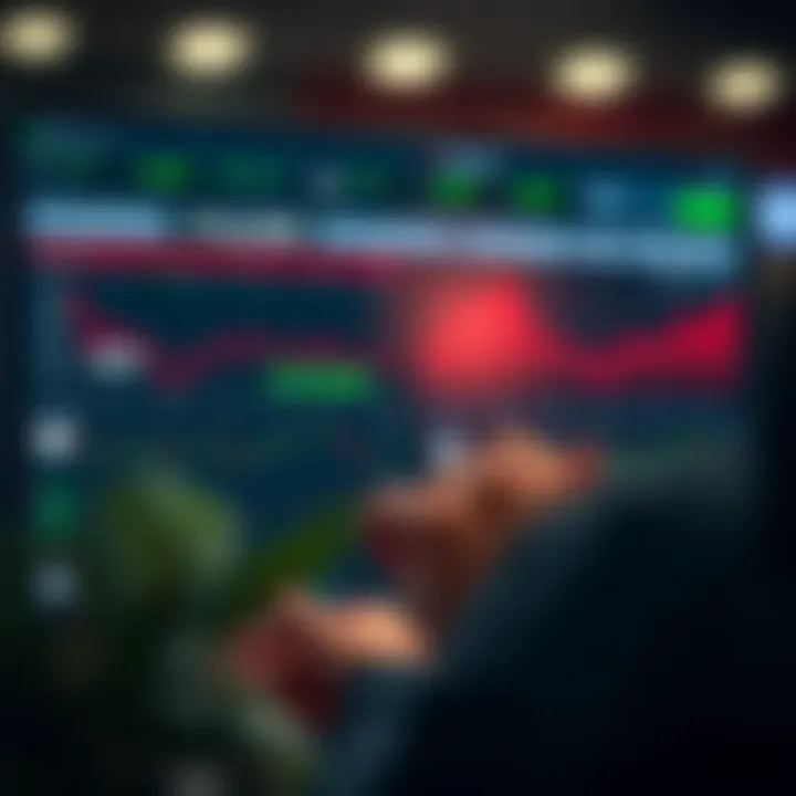 User interface showcasing key functions and ease of navigation on a trading application