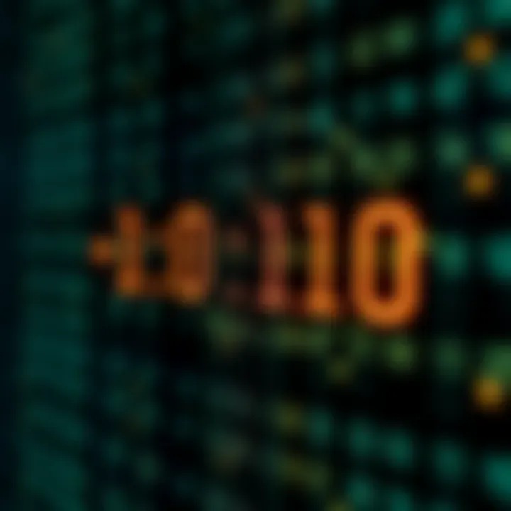 Conversion Between Binary and Decimal Number Systems Graphic illustrating the conversion between binary and decimal number systems with arrows indicating transformation