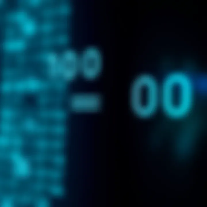 Converting Binary Notation into Decimal Value Visual representation showing conversion from binary format to decimal number with illustrative notation