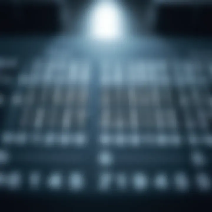 Binary truth table showcasing logic gate inputs and corresponding output values