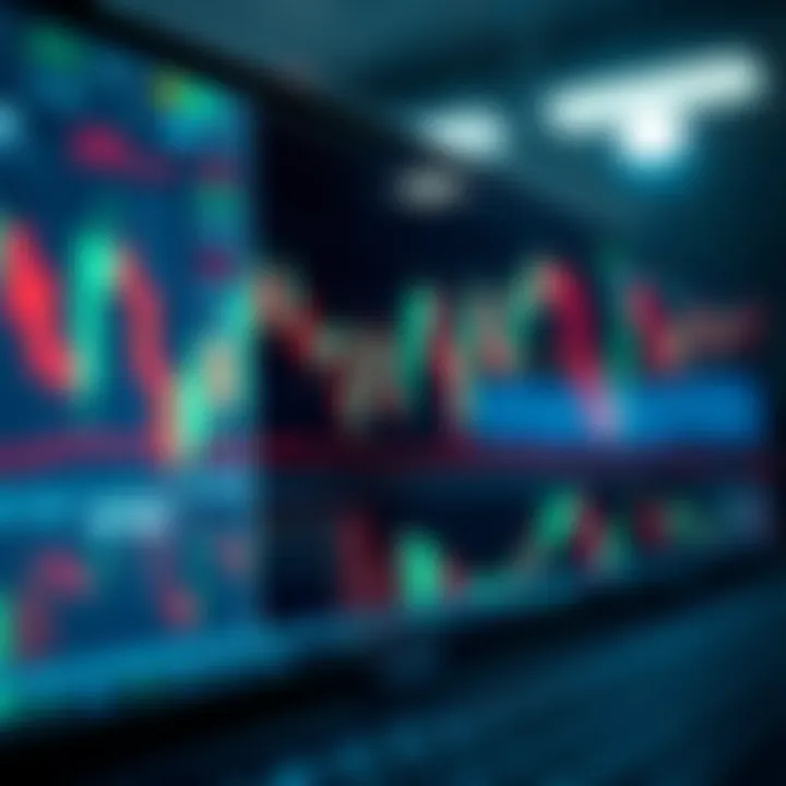 Illustration showing common candlestick chart patterns used in trading analysis
