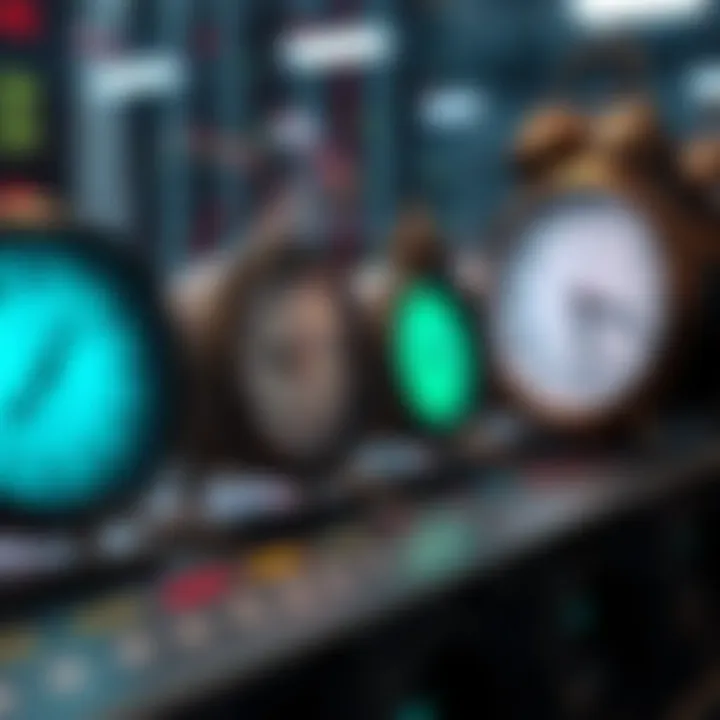 Clock faces displaying different forex market opening hours aligned with Indian Standard Time