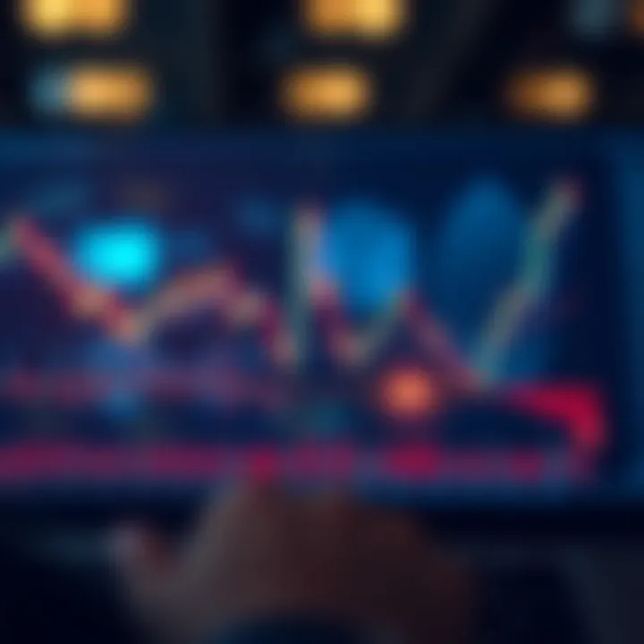 Illustration of common market chart patterns including head and shoulders, double top and bottom, with price trend lines