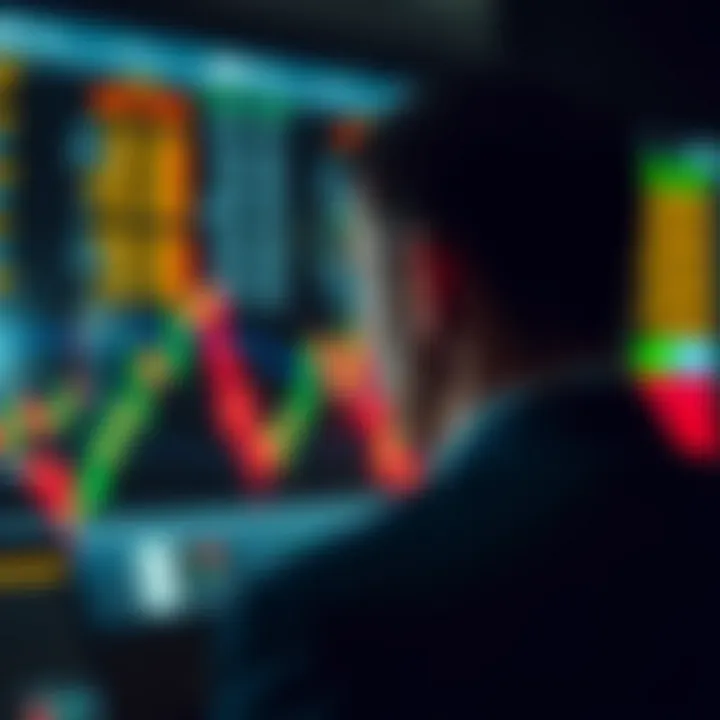 Visual representation of a head and shoulders chart pattern signaling possible market reversal