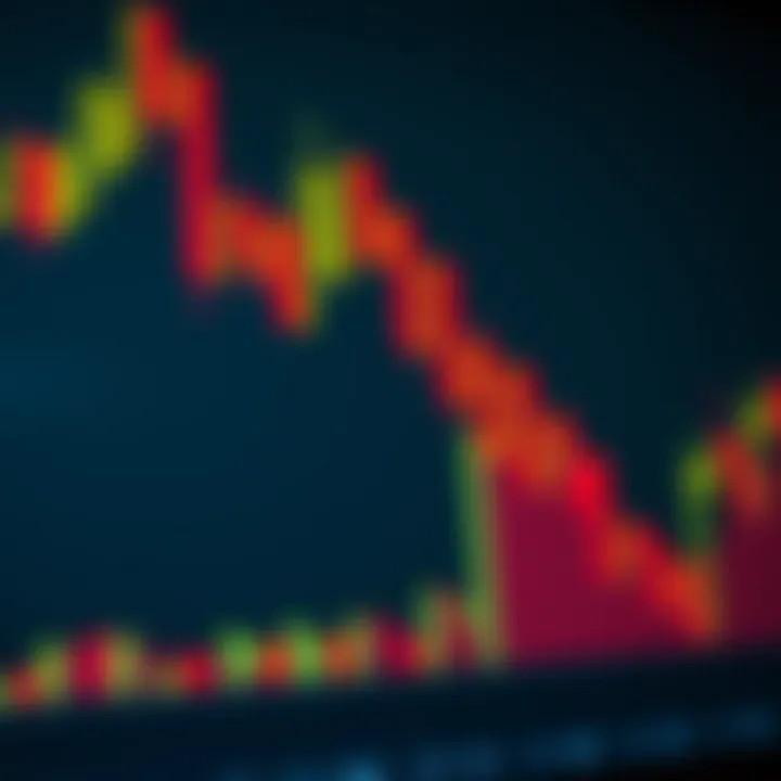 Diagram of a bearish harami candlestick pattern signaling possible downward trend reversal in trading charts