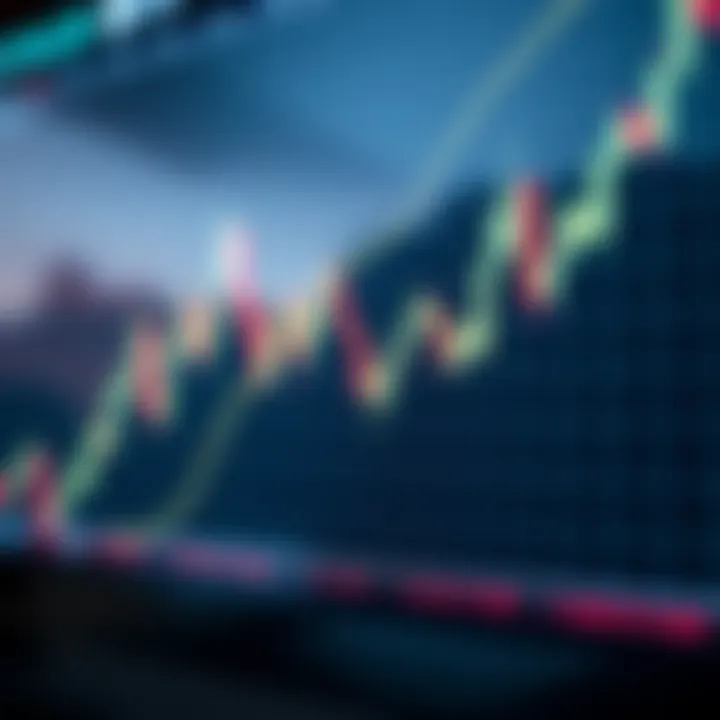 Illustration showing a bullish engulfing candlestick pattern indicating potential upward price movement