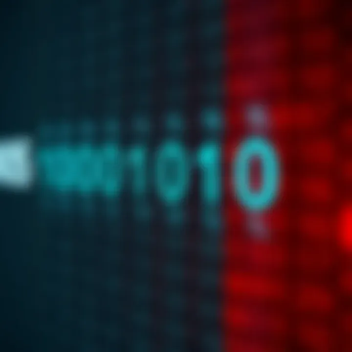 Diagram showing the place values of binary digits in a multi-bit binary number