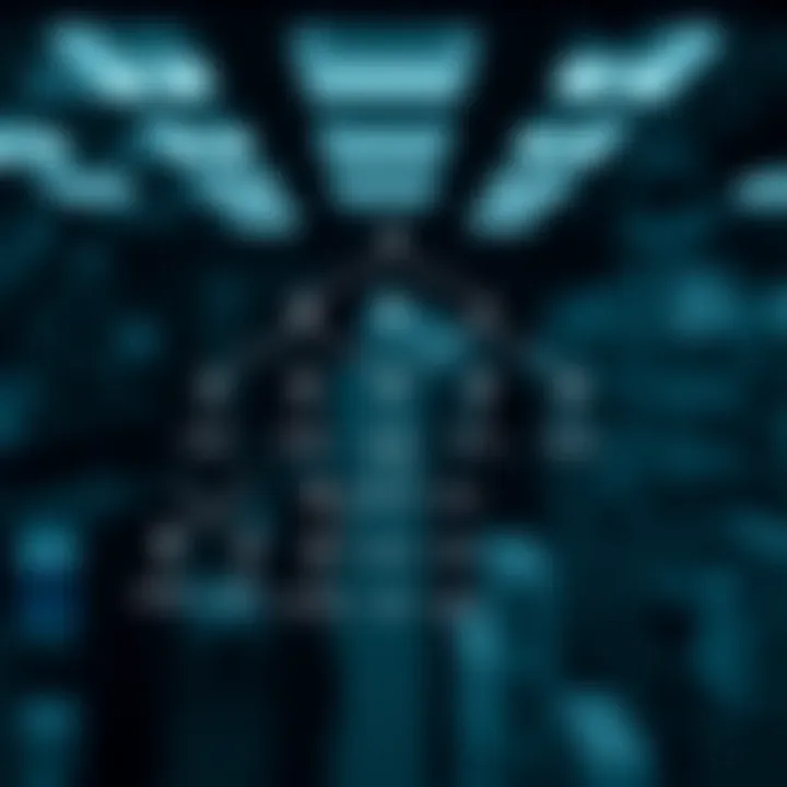 Diagram illustrating the structure of an optimal binary search tree with nodes and their search probabilities