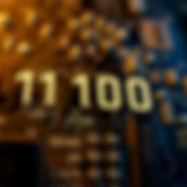 Binary Digits in Computing and Digital Electronics Circuit board illustrating the role of binary digits in computing and digital electronics