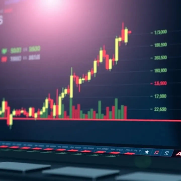 Illustration of a bullish candlestick pattern showing market opening lower and closing higher indicating potential upward trend