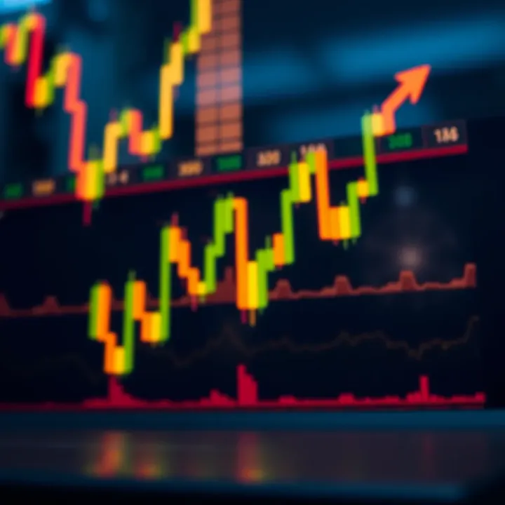Illustration of bullish candlestick patterns indicating upward market momentum