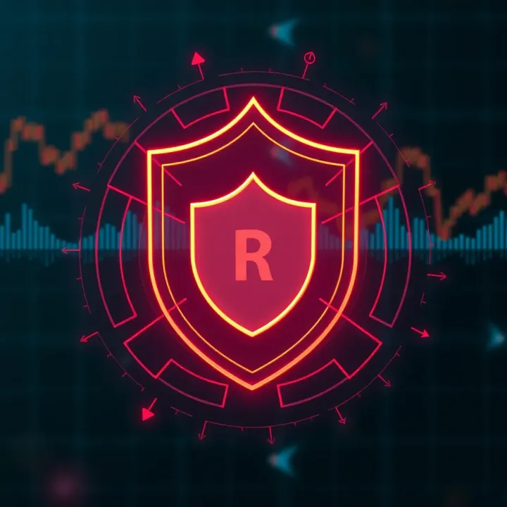 Regulatory Compliance and Data Protection in Trading Platforms Illustration of a shield symbolizing regulatory compliance and data protection in digital trading platforms
