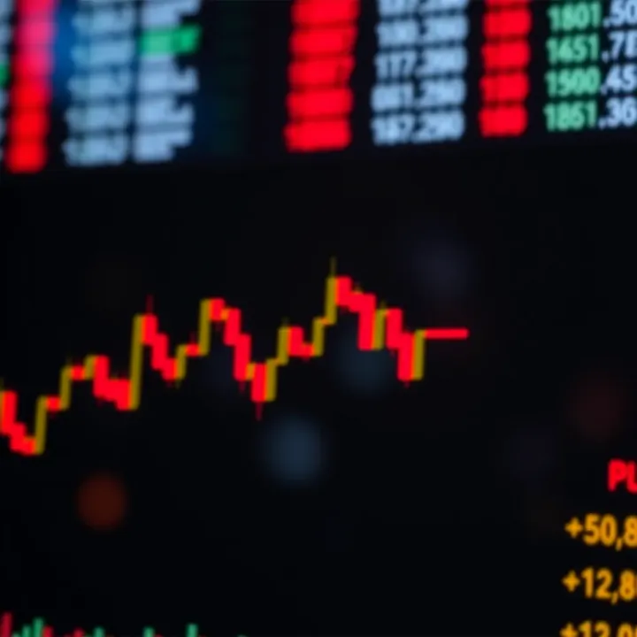 Bearish harami candlestick pattern signaling a possible downward trend