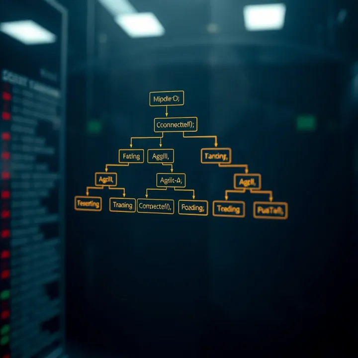 Flowchart depicting the dynamic programming approach to construct an optimal binary search tree for minimal search cost.