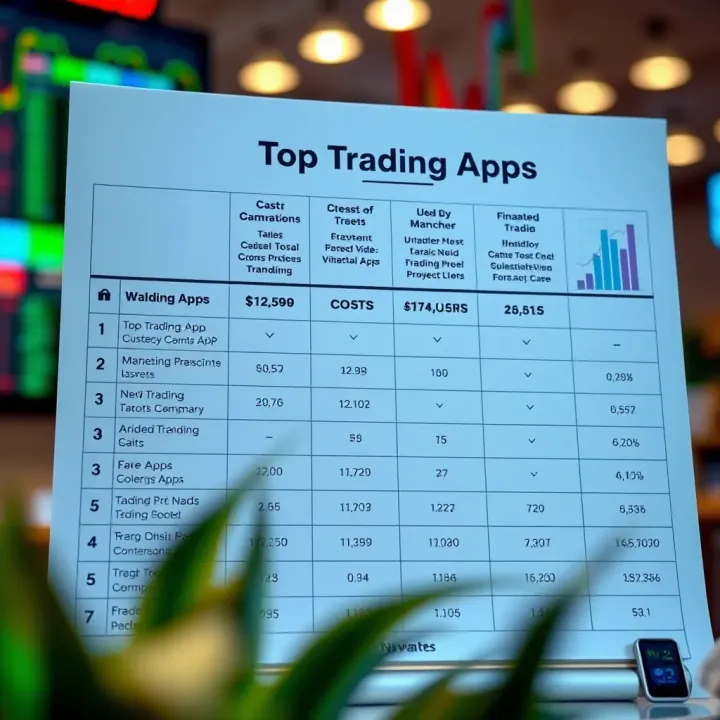 Comparison chart highlighting usability, costs, and features of top trading apps favored by Indian investors