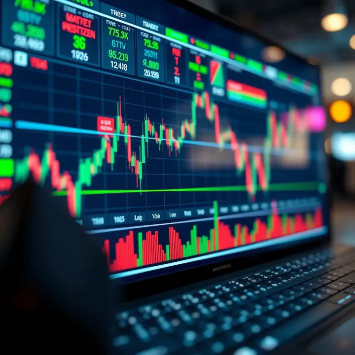 Chart displaying forex market trends with user-friendly analytics tools