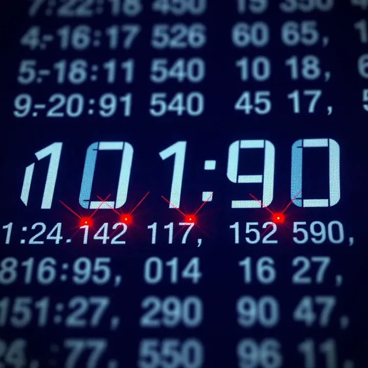 Detailed example showing the addition of two binary numbers with carry-over indicators