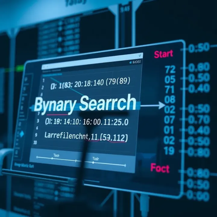 Conceptual Diagram of Binary Search Method Chart showing binary search dividing a sorted array to locate a target element efficiently