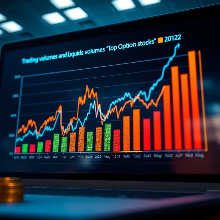 Graph showing peak trading volumes and options liquidity of top Indian stocks