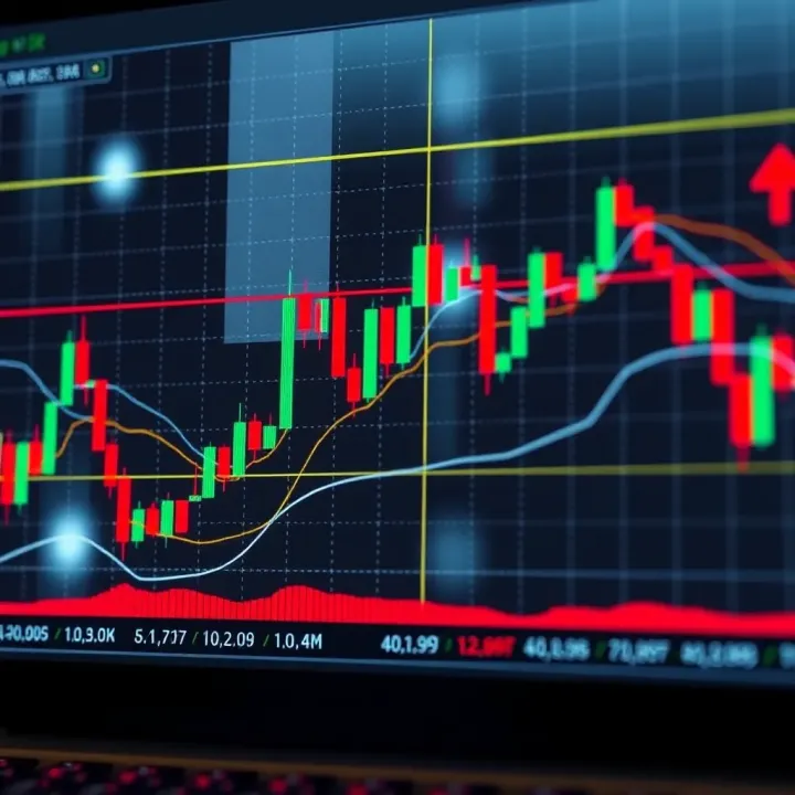 Chart displaying a classic head and shoulders pattern indicating a potential market reversal