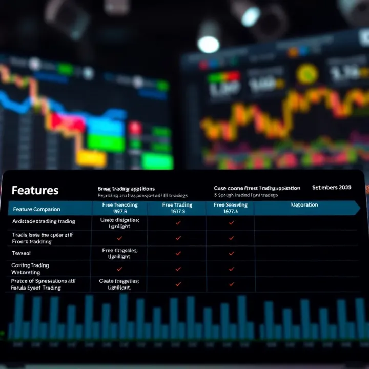 Feature Comparison of Leading Trading Applications in India Graphical comparison of features among leading trading applications highlighting usability and key attributes