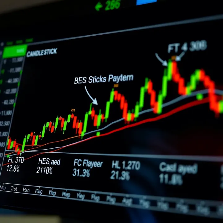 Diagram of multiple candlestick formations highlighting common patterns used to analyze price movements in stock trading