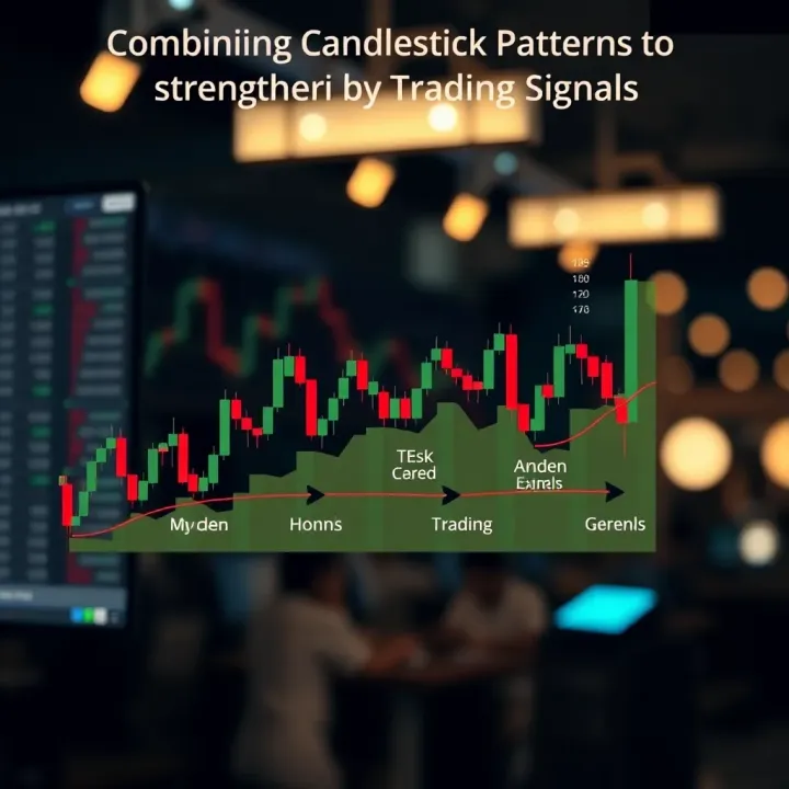 Diagram illustrating combination of key candlestick patterns enhancing trading signals