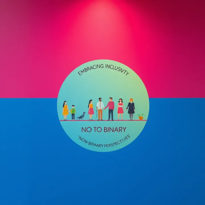 Symbolic artwork showing a spectrum with inclusive icons representing various identities and unity