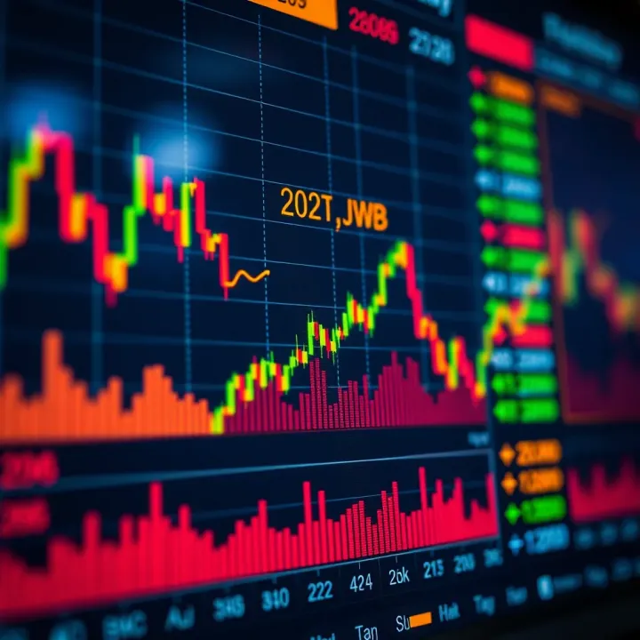 Chart depicting popular stocks for day trading in the Indian market with volume indicators