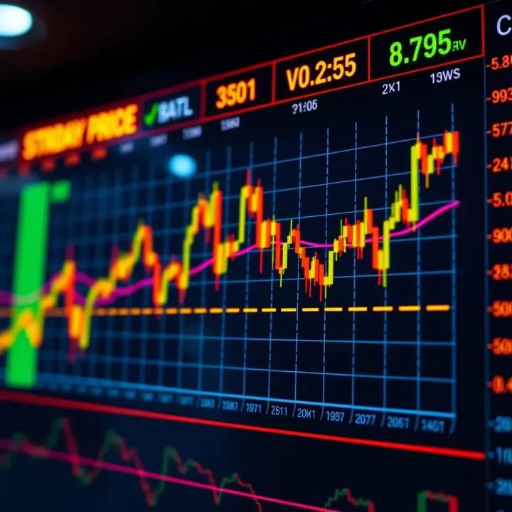 Stock Price Volatility in Intraday Trading Graph showing stock price fluctuations highlighting volatility in intraday trading
