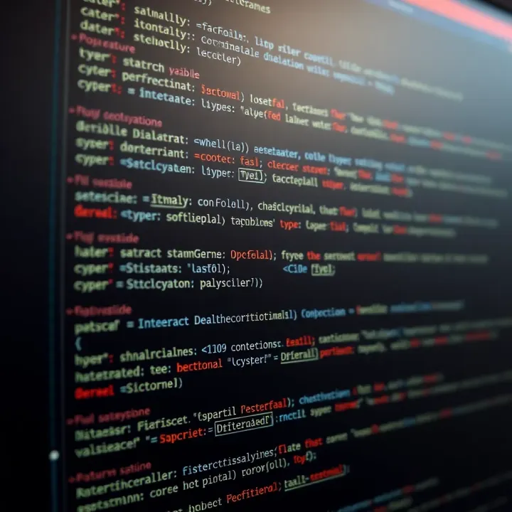 Code snippet showing binary search implementation in C with clear variable declarations and loop structure